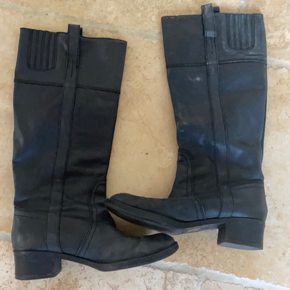 Lucky brand black leather boots